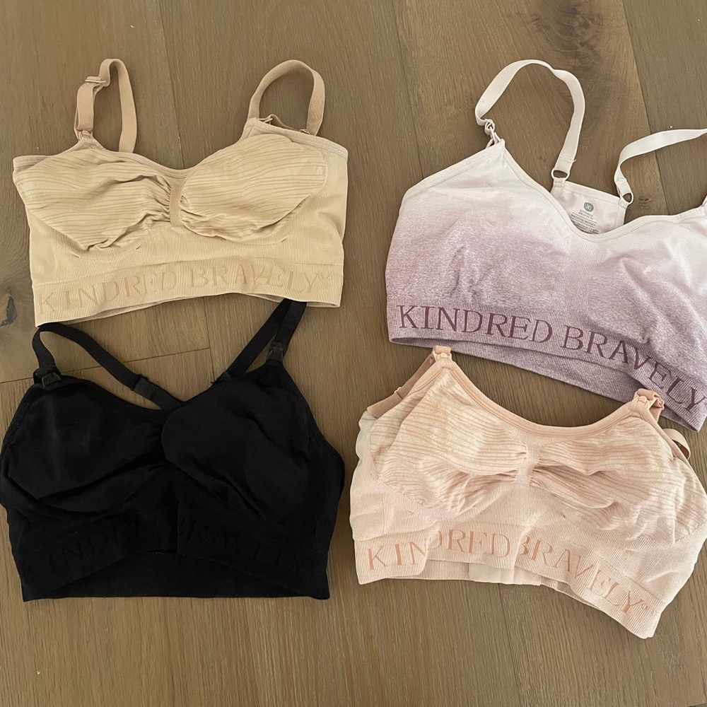 Kindred Bravely Women's Bras - Black, Cream, Pink, Purple